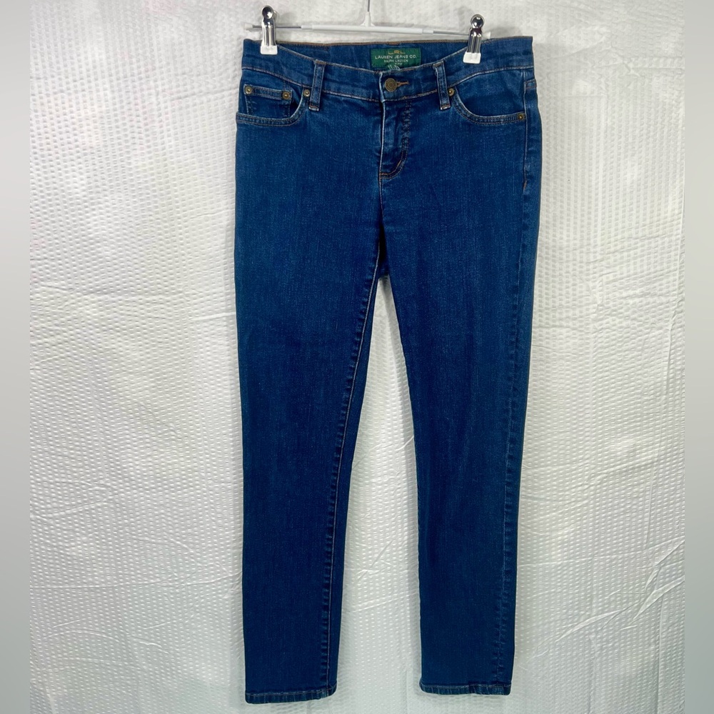 LRL Lauren Jeans Co. Women's  Retro Classic Straight Jeans Size Petite 4